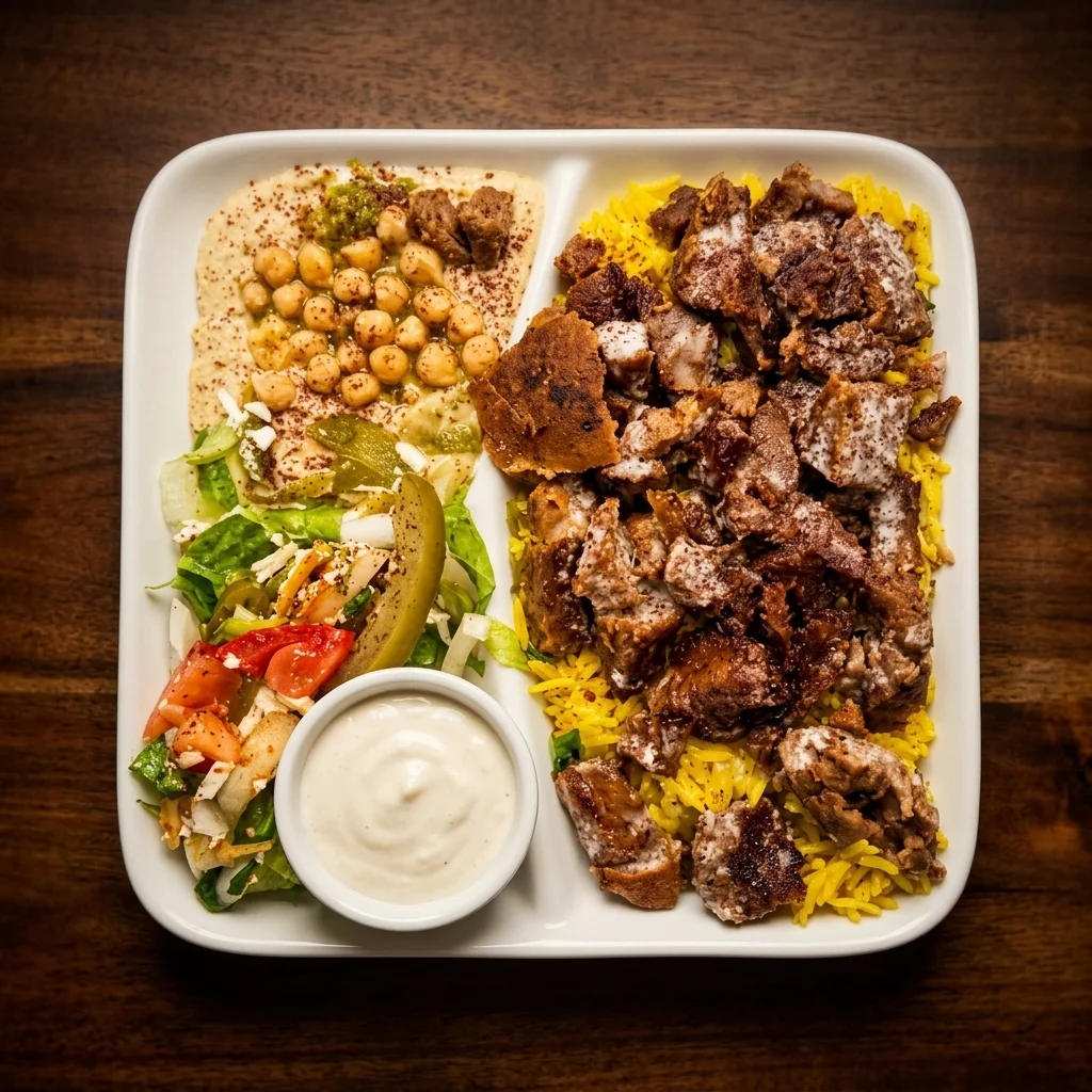 Sambusa and Arabic cuisine at Habibiz Cafe Palestinian restaurant Winnipeg